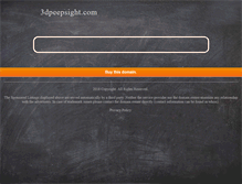 Tablet Screenshot of 3dpeepsight.com